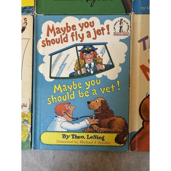 Dr. Seuss Beginner Books Hardcover Lot of 9 Various Titles Vintage 1960's 1970's - Picture 2 of 16